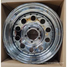 Chrome Hiace 15inch 10 Modular Steel Wheel Rims